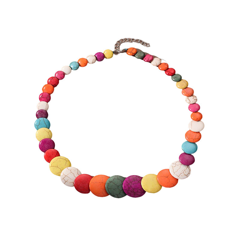 Collares Creativos De Piedra De Colores al por mayor